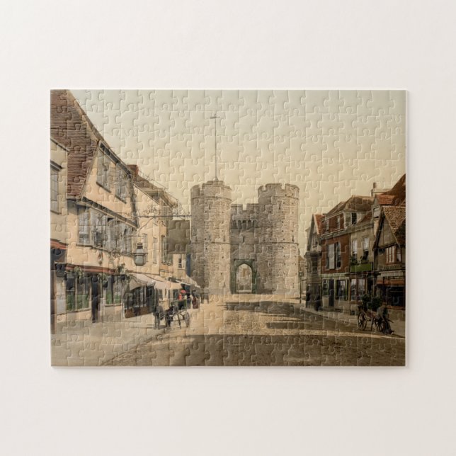 West Gate, Canterbury, Kent, England Jigsaw Puzzle (Horizontal)