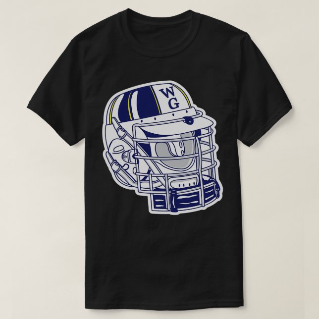 West Genesee Lacrosse Helmet 1980x27s T-Shirt (Design Front)