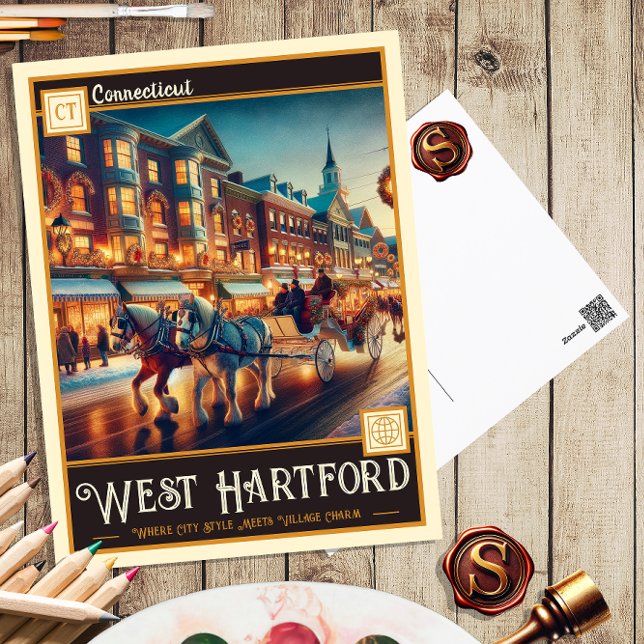 West Hartford, Connecticut | Vintage Postcard (Creator Uploaded)