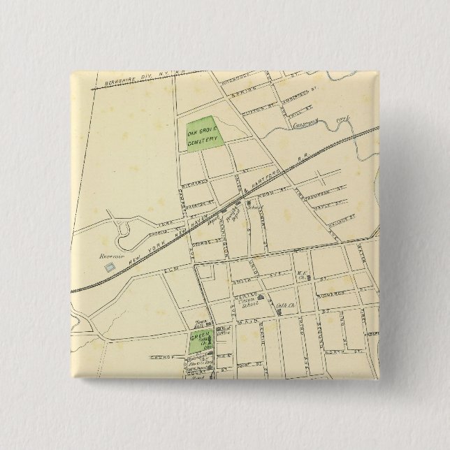 West Haven 2 Inch Square Button (Front)