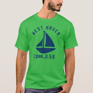 West Haven Connecticut Sailing Boating Navy Blue T T-Shirt