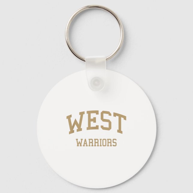 West High School Hs Torrance Ca Retro Sports  Keychain (Front)