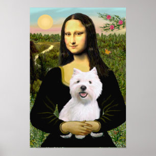 West Highland Terrier 2 - Moan Lisa Poster