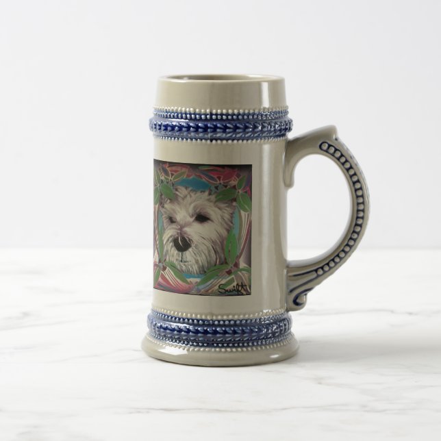 West Highland Terrier Beer Stein (Right)
