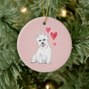 West Highland Terrier Customizable Westie Ceramic Ornament