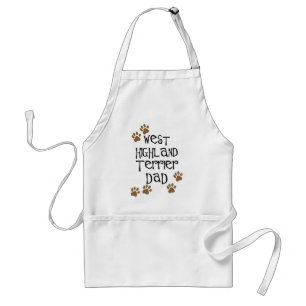 West Highland Terrier Dad Standard Apron