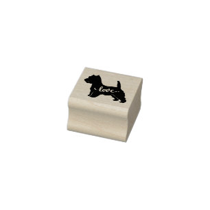 West Highland Terrier Dog Breed Love Rubber Stamp