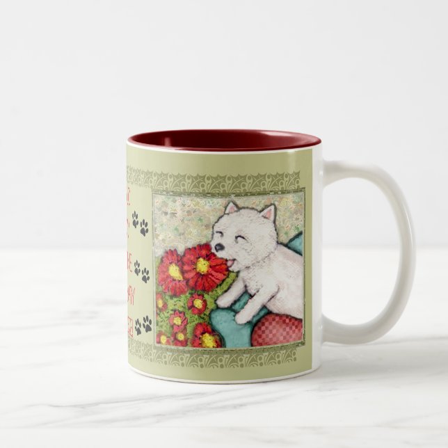 West Highland Terrier Dog Mom Coffee Mug (Right)