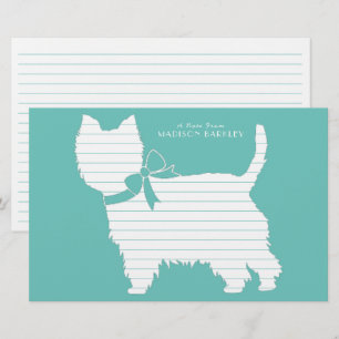 West Highland Terrier Dog Puppy Westie Stationery