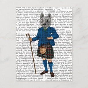 West Highland Terrier in Kilt 3 Postcard
