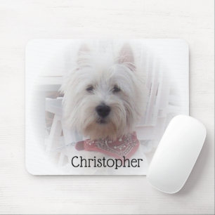 West Highland Terrier Personalised Mouse Pad