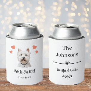 West Highland Terrier Pet Wedding Can Cooler