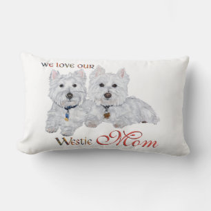 West Highland Terriers Mother's Day Lumbar Pillow