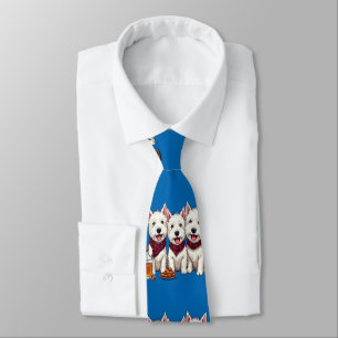 West Highland Terriers, Scottish Neckerchief  Tie