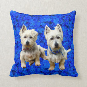 West Highland Terriers Throw Pillow. Throw Pillow