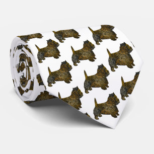 West Highland Westie Silhouette Halloween White Tie