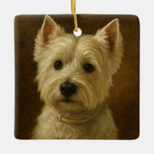 West Highland White Terrier Ceramic Ornament
