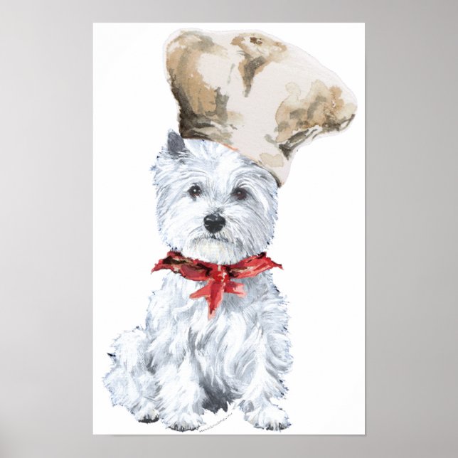 West Highland White Terrier Chef Poster (Front)