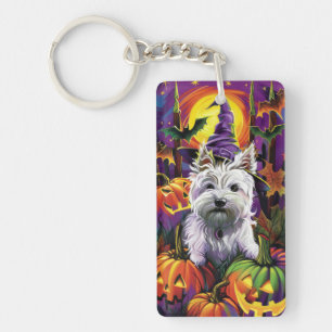 West Highland White Terrier Chien Halloween sorciè