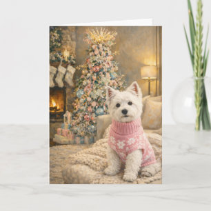 West Highland White Terrier Christmas Card