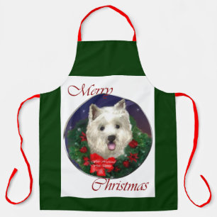 West Highland White Terrier Christmas Gifts Apron