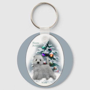 West Highland White Terrier Christmas Gifts Keychain