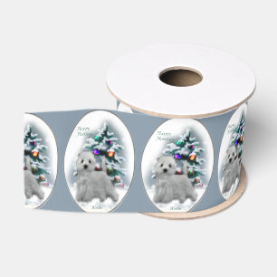 West Highland White Terrier Christmas Grosgrain Ribbon