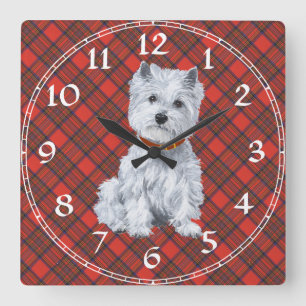 West Highland White Terrier Clock