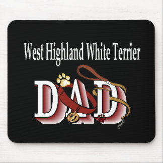 West Highland White Terrier Dad Gifts Mouse Pad
