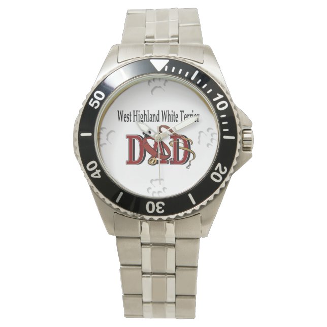 West Highland White Terrier Dad Gifts Watch (Front)
