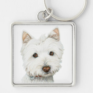 West Highland White Terrier Dog Keychain