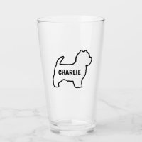 West Highland White Terrier Dog Silhouette Custom