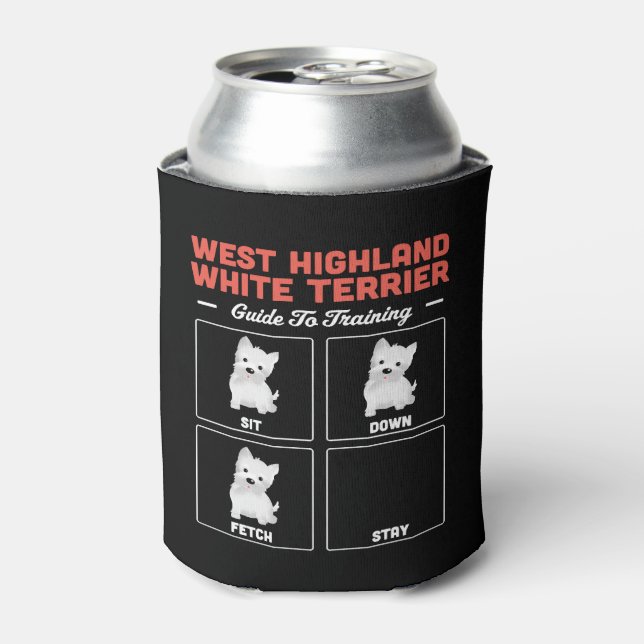 West Highland White Terrier Guide To Training Can Cooler (Can Front)