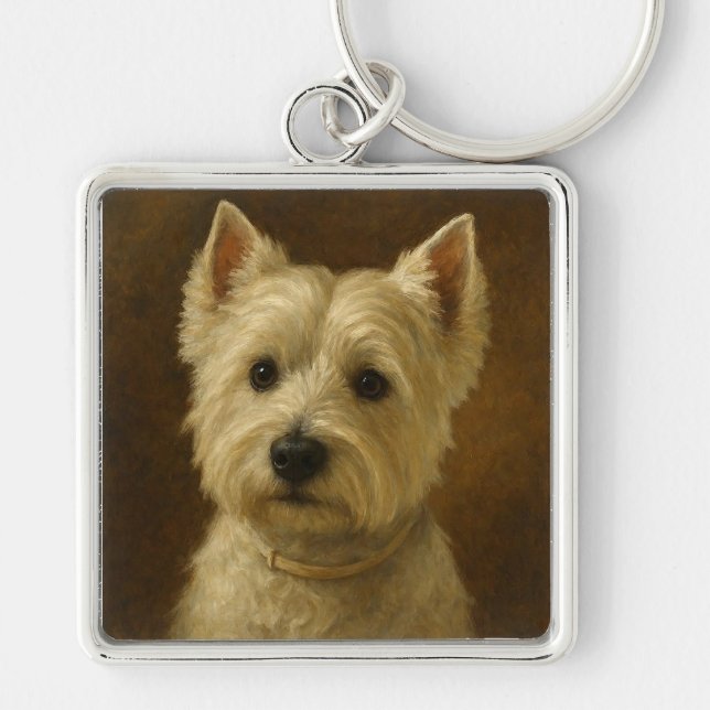 West Highland White Terrier Keychain (Front)