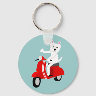 West Highland White Terrier Keychain