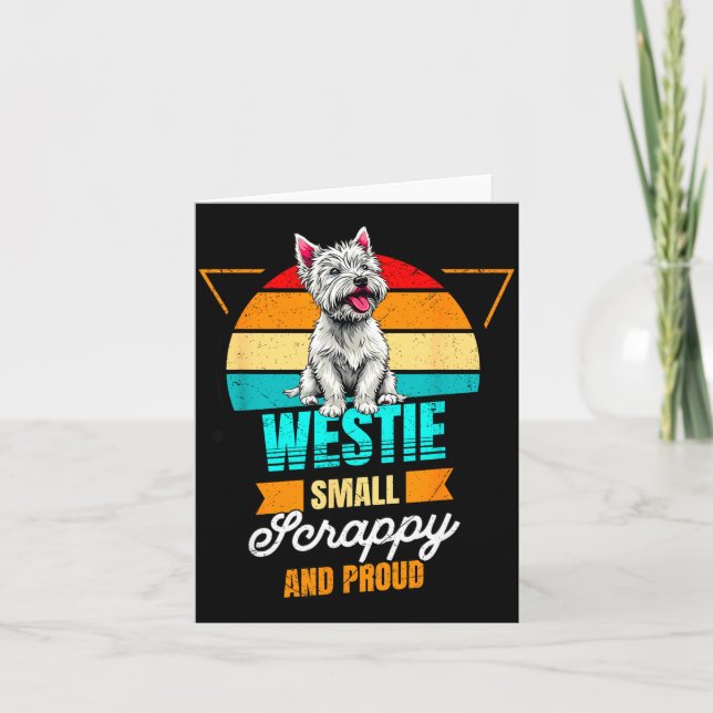 West Highland White Terrier Lover Funny Westie Dog Card (Front)