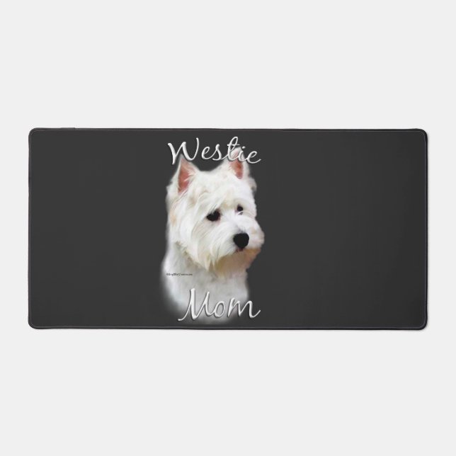 West Highland White Terrier Mom 2 Desk Mat (Front)