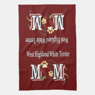 West Highland White Terrier Mom Kitchen Towel