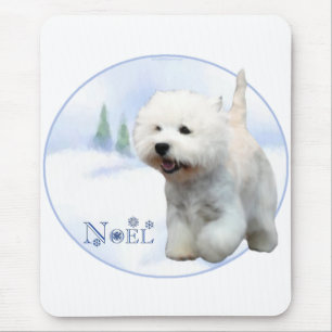 West Highland White Terrier Noel Mouse Pad