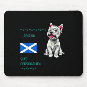 West Highland White Terrier Origin Funny Westie Do Mouse Pad