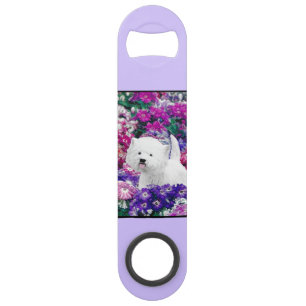 West Highland White Terrier Painting Dog Art Bar Key