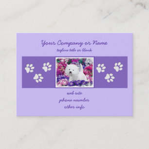 West Highland White Terrier Painting Dog Art Business Card