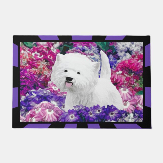 West Highland White Terrier Painting Dog Art Doormat (Front)