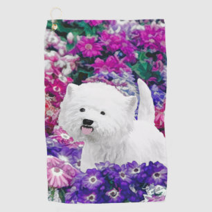 West Highland White Terrier Painting Dog Art Golf Towel
