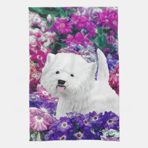 West Highland White Terrier Painting Dog Art Kitchen Towel