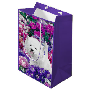 West Highland White Terrier Painting Dog Art Medium Gift Bag