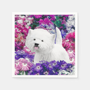 West Highland White Terrier Painting Dog Art Napkin