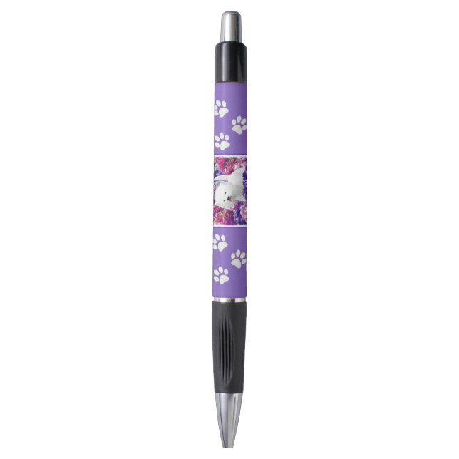 West Highland White Terrier Painting Dog Art Pen (Front Vertical)