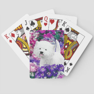 West Highland White Terrier Painting Dog Art Playing Cards