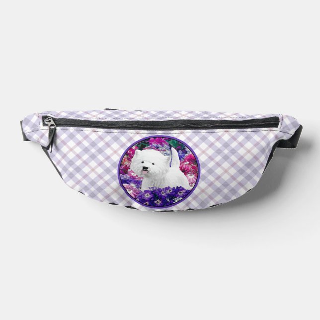 West Highland White Terrier Painting Westie Dog Fanny Pack (Lay Down)